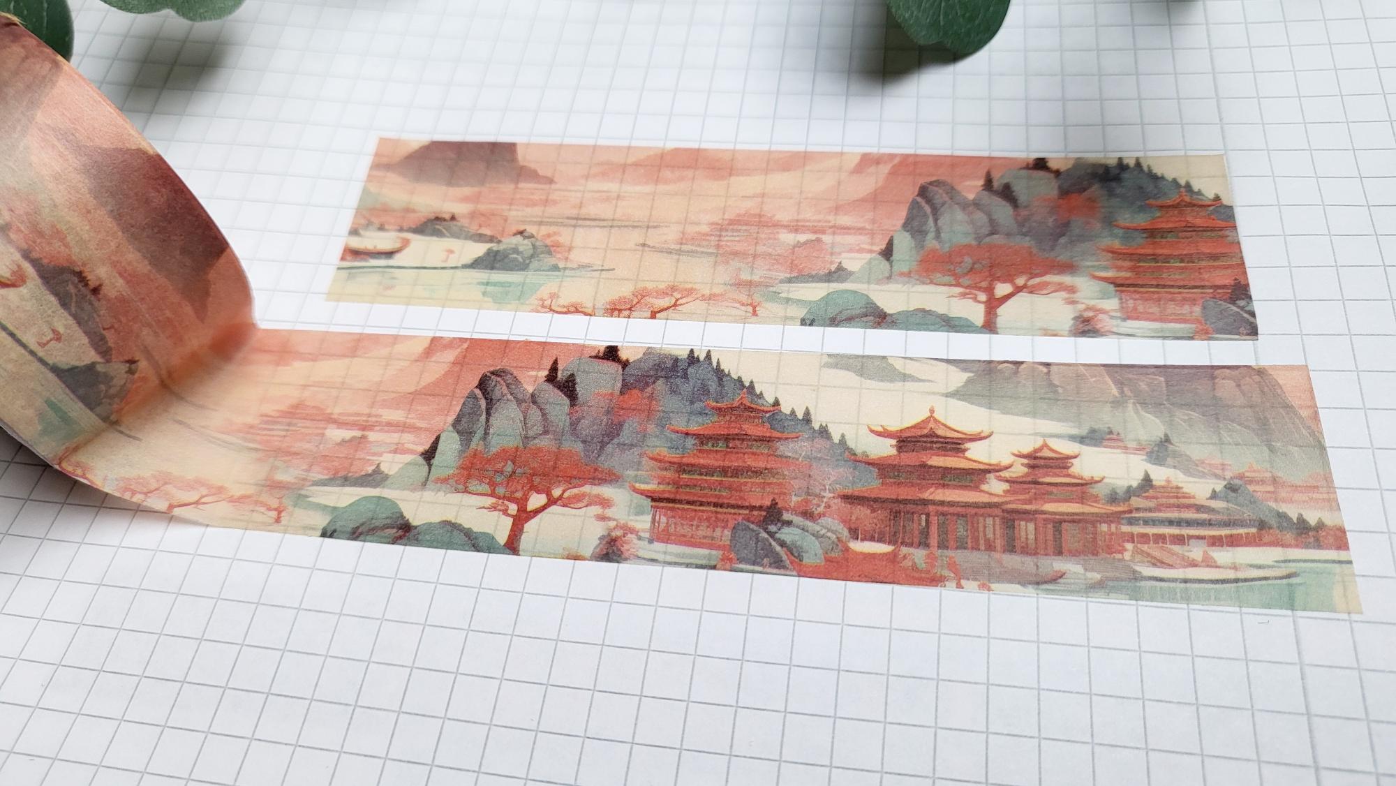 Washi Tape Landschaft